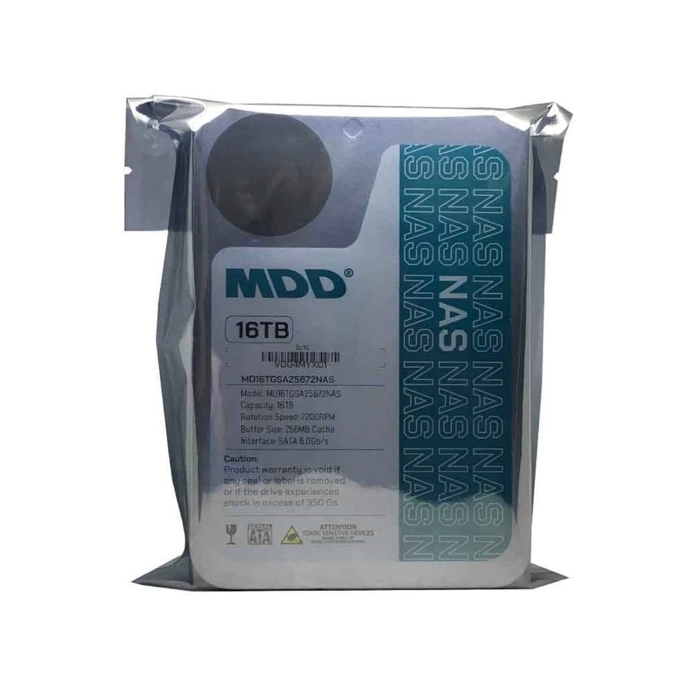 MDD 16TB 7200RPM SATA NAS Hard Drive - Failed SMART - For Parts/Repair